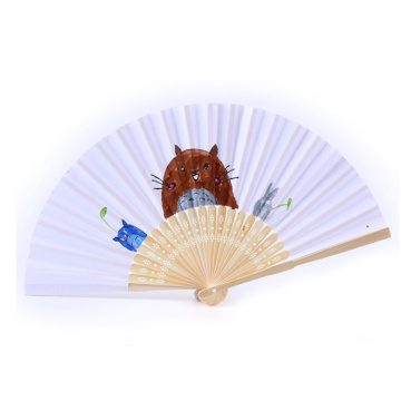 FQ Marke Promotion Geschenk Bambus benutzerdefinierte gedruckt Papier Falten Hand Fan